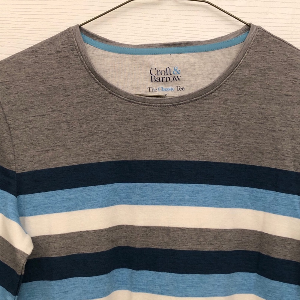 🎉 Croft & Barrow Sz S Stripped Long Sleeve - Picture 3 of 10